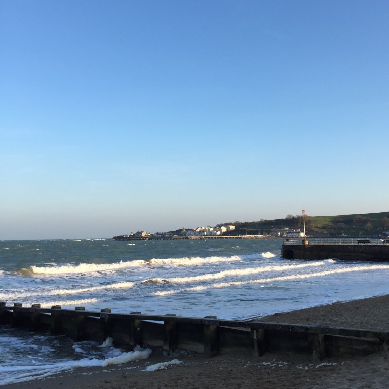 Swanage Bay on a winter's day