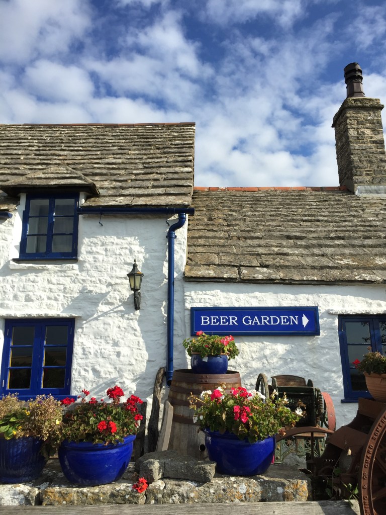 The Square and Compass pub in the village of Worth Matravers, Dorset, UK