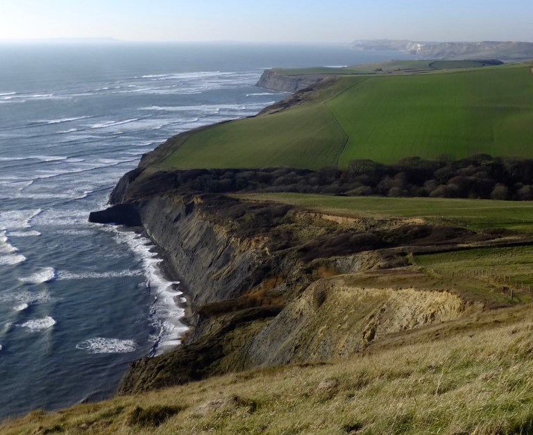 Houns Tout looking west towards Kimmeridge