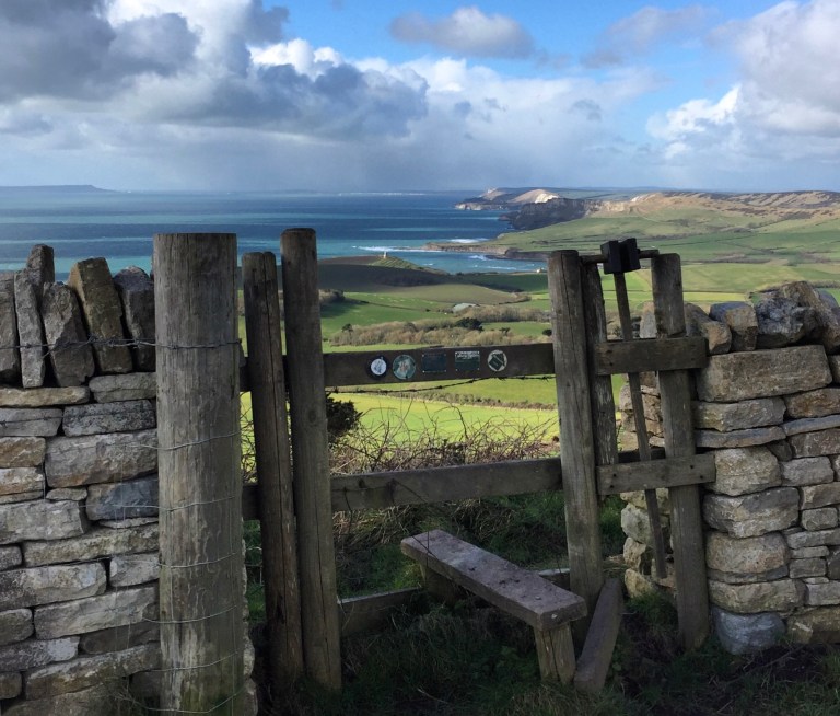 The view west from Swyre Head towards Kimmeridge 