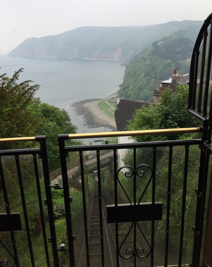 Funicular cliff railway between Lynton and Lynmouth